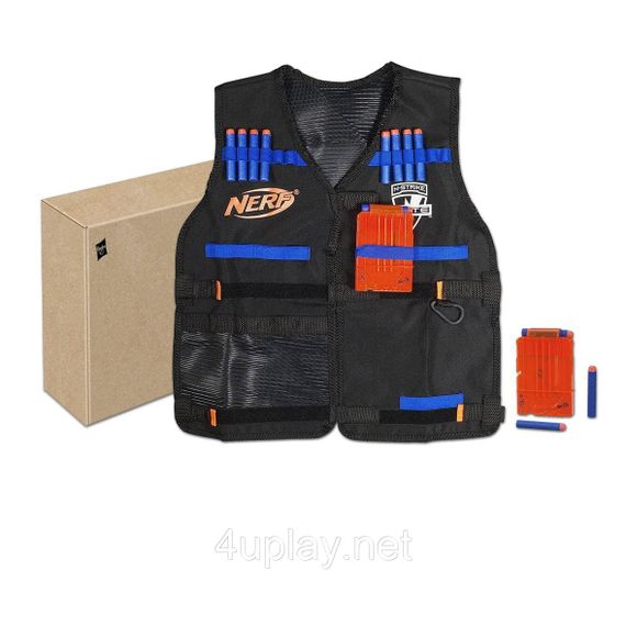 Ігровий набір Hasbro Жилет агента Nerf зі стрілами і магазинами Оригінал NERF N-Strike Elite Series Tactical Vest
