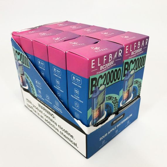 Elf Bar BC20000 смак Кисле Яблуко Кавун (Sour Apple Watermelon) | Зображення 3