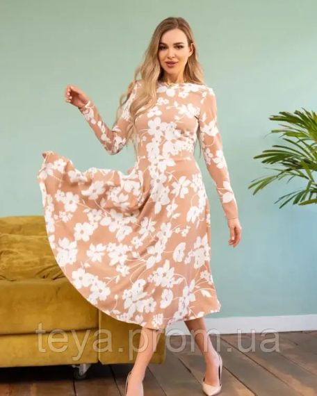 Плаття для жінок колір бежевий розмір L FI_006858