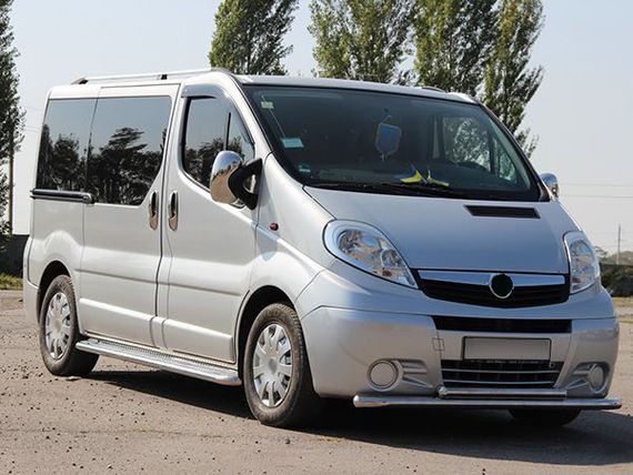 Передняя защита ST014 (нерж.) для Renault Trafic 2001-2015 гг | Зображення 5