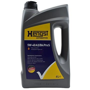 Моторное масло синтетическое 5W-40 A3/B4 Pro S-(4L) 5W-40 A3/B4 Pro S (4L), Hengst Oil, 542800000,