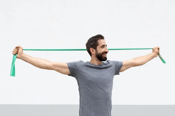 Стрічка-еспандер для фітнесу та реабілітації U-POWEX Fitness band 0.5мм. (9.1 кг) Green (UP_1007_Green) | Зображення 2