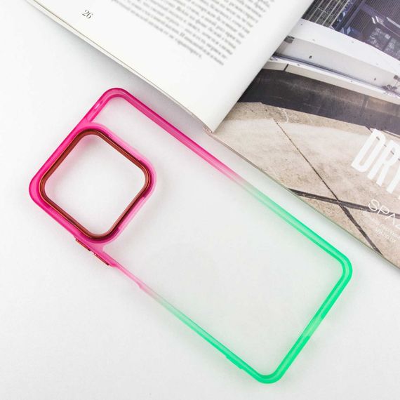 Чохол TPU+PC Fresh sip series для Xiaomi Redmi Note 13 4G Салатовий / Рожевий | Зображення 1