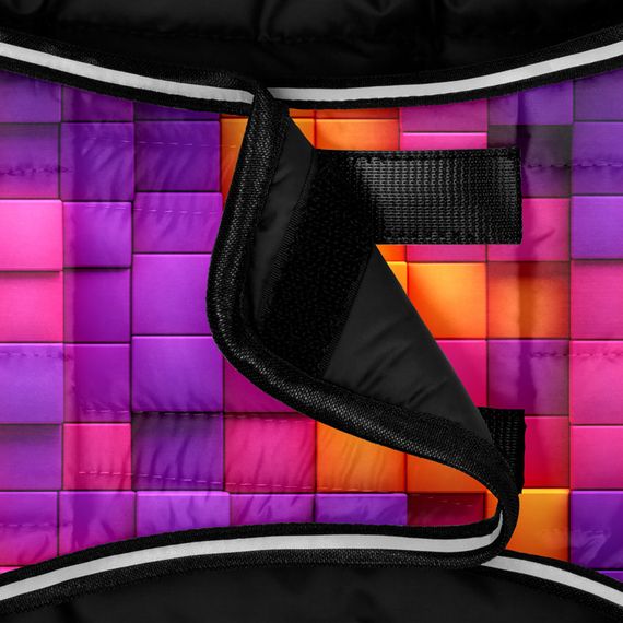 Курточка-накидка для собак WAUDOG Clothes, крихіток "Кубі 3Д", L, А 41 см, B 58-70 см, C 42-52 см | Зображення 3