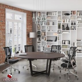 Стол круглый Loft Design D-2000 для переговоров Венге