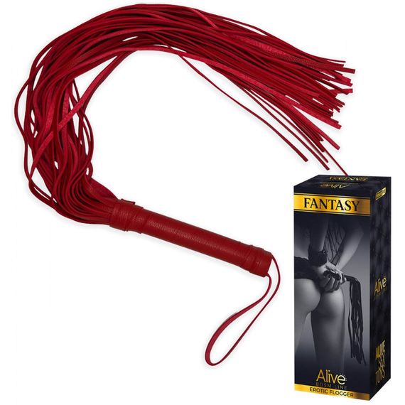 Батіг червоний Flogger Long Leather | Зображення 2