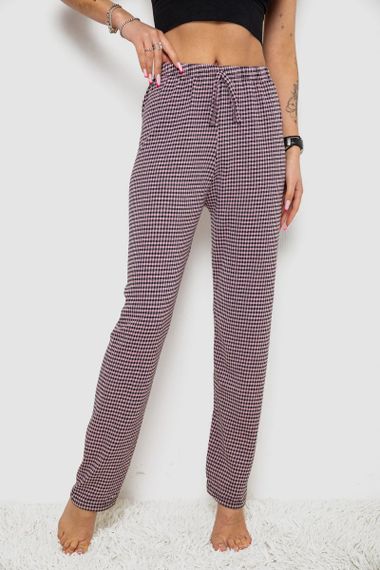 Штани жіночі домашні, колір пудрово-чорний, 238R58220