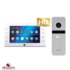 Комплект видеодомофона NeoLight Kappa plus HD и Solo FHD silver