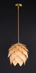 Люстра підвісна на 1 лампочку 27756 Латунь 35-170х25х25 см.
