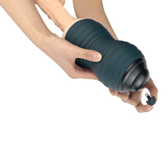 Мастурбатор вагіна з кібершкіри Adrien Lastic Siltex Ultra, бежевий у сірій колбі Sex Aura | Зображення 8