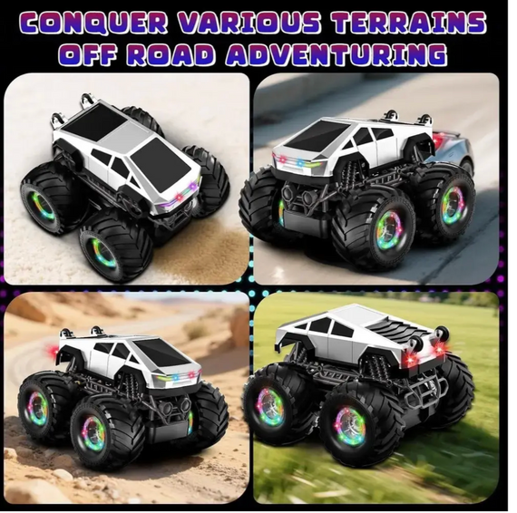 Машинка Джип Stunt Car OFF Road Cybertruck LH-C096 ∙ RC внедорожник Stunt Car Cybertruck с трюками 360° | Зображення 4