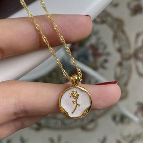 Вінтажна підвіска з квіткою, підвіска квітка, підвіска квіточок, підвіска з квіточкою, підвіска троянда, медальйон, чокер, ланцюжо
