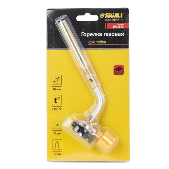 Пальник газовий Sigma для паяння Ø 10 мм (2901551) | Зображення 3