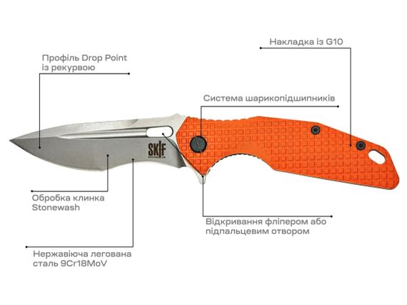 Ніж Skif Defender II SW Orange | Зображення 6