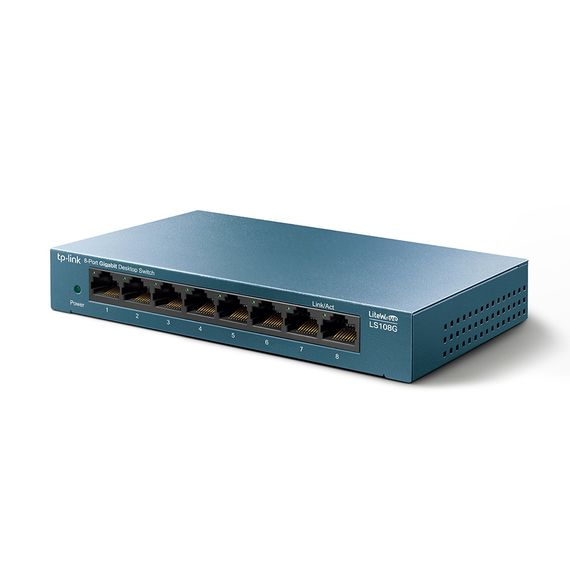 Коммутатор TP-LINK LiteWave LS108G 8xGE неуправляемый метал. корпус (LS108G) | Зображення 1