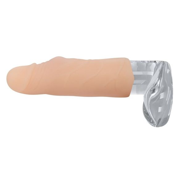 Удлиняющая реалистичная насадка на пенис Nature Skin Penis Sleeve телесный sexstyle | Зображення 2