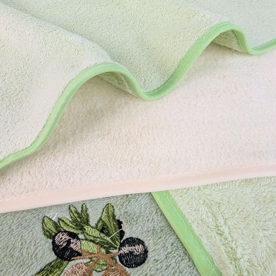 Набір кухонних рушників 4 шт 24x48 см Олива HomeBrand | Зображення 3