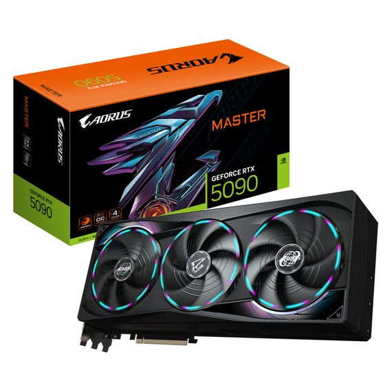 Відеокарта GIGABYTE GeForce RTX5090 32GB MASTER (GV-N5090AORUS M-32GD) | Зображення 9