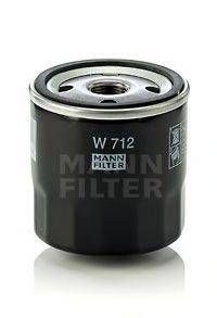 Фільтр масляний двигуна (вир-во MANN) MANN-FILTER W712 на FORD ESCORT   (AFH, ATH)
