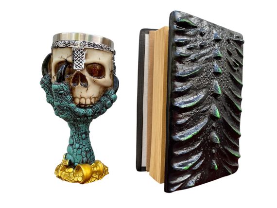 Подарунковий набір Келих 3D Лапа Дракона та Блокнот 3D «Око Лісового Дракона» | Зображення 1