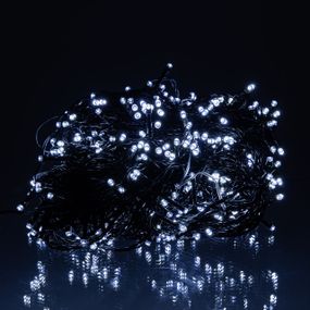 Світлодіодна гірлянда «Різдвяна фея» 50 м, 500 LED, IP65, чорний дріт