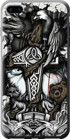 Чехол на iPhone 7 Plus Тату Викинг "4098u-337-17620"