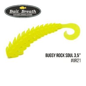Силіконова приманка, Їстівний силікон Bait Breath BUGSY 3,5" Rock Soul (10 шт.) (Ur21 Yellow)