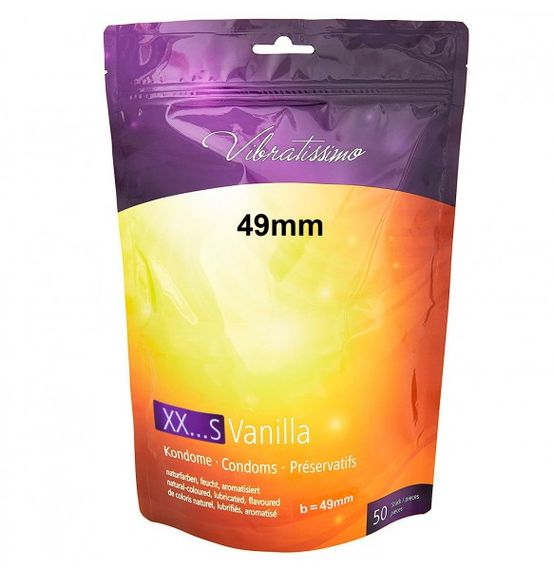 Презервативи - Vibratissimo XX ... S Vanilla, 49 мм, 50 шт. (09.2026) | Зображення 1