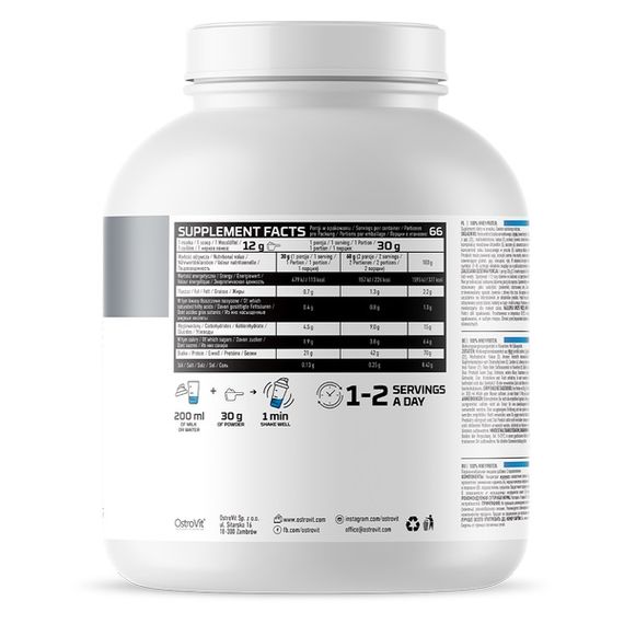 Протеин Ostrovit Whey Protein 2000 g (Tiramisu) | Зображення 1