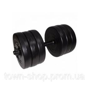Гантель наборная композитная в пластиковой оболочке Rock pro 15,5 кг NE-PL-G-015