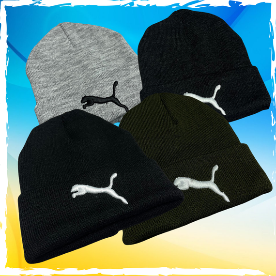 Шапка брендовая универсальная Puma, Пума. Шапка мужская, женская, подростковая, детская