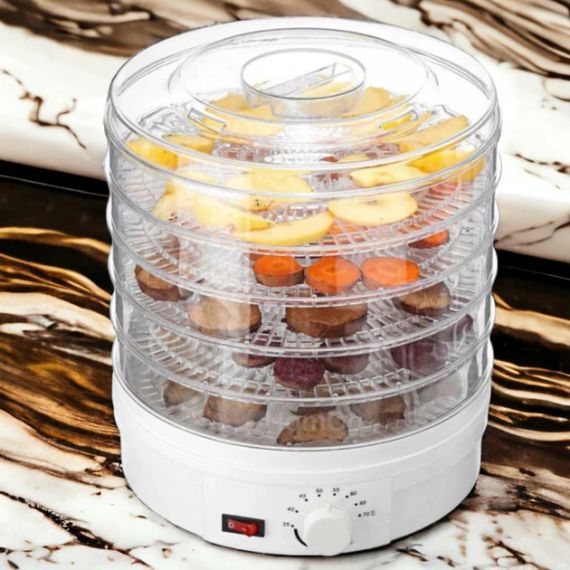 Сушарка для фруктів та овочів ZP-029 Сушильний апарат дегідратор 800W 5 секцій Сіра | Зображення 3