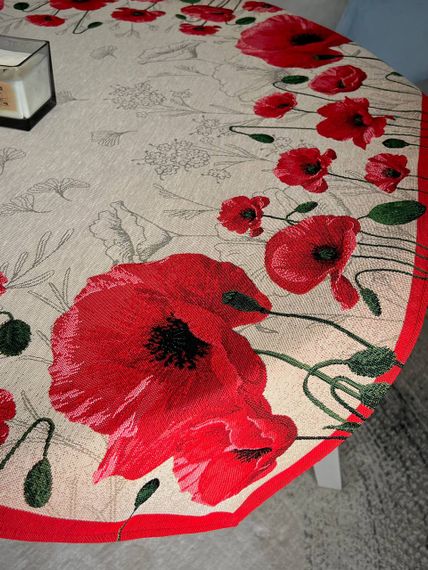 Скатертина гобеленова CAYETANA Limaso, 97х100, Квадратна, Повсякденний, Без люрексу, 75% поліестер, 15% акрил, 10% бавовна, Гобелен | Зображення 6
