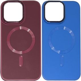 Шкіряний чохол Bonbon Leather Metal Style with MagSafe для Apple iPhone 15 (6.1")