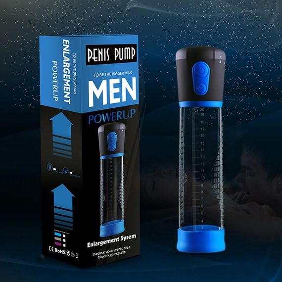 Автоматична вакуумна помпа Penis Pump підсилювач ерекції, тренажер. На батарейках (немає в комплекті). Sex Aura | Зображення 5