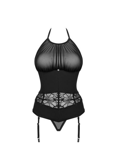 Еротичний чорний корсет Serafia corset XL/2XL sexstyle | Зображення 1