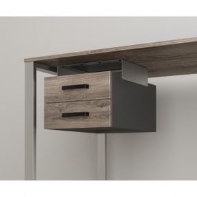 Навесной ящик для стола Loft Design BX-2 двойной дуб палена