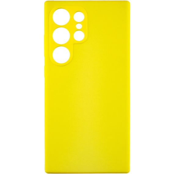 Чехол Silicone Cover Lakshmi Full Camera (AAA) для Samsung Galaxy S24 Ultra Желтый / Yellow