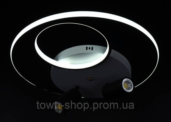 Люстра потолочная LED K011/2-led Черный 15х50х50 см. | Зображення 2