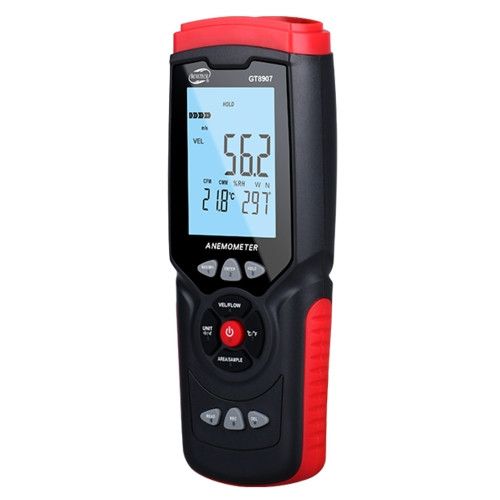 Анемометр професійний USB 0,3-45 м/с, 0-45 °C BENETECH GT8907 | Зображення 2
