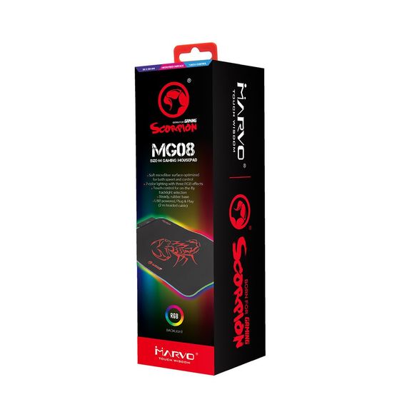 Килимок для мишки Marvo MG08 M RGB lighting | Зображення 5
