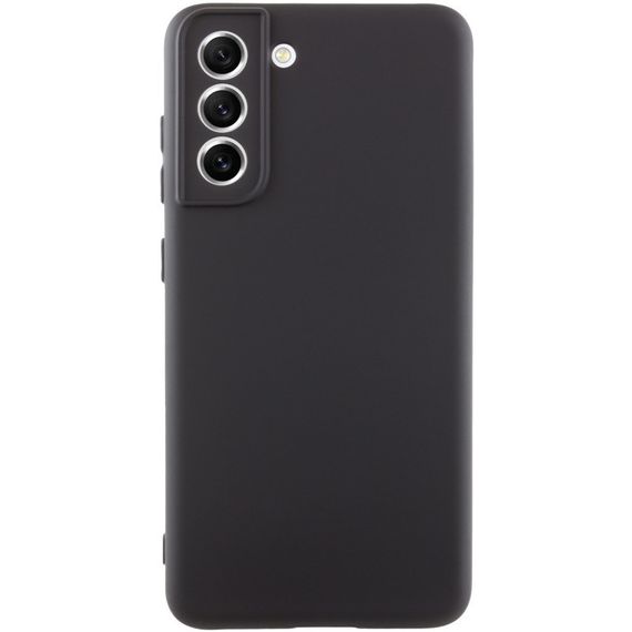 Чохол TPU GETMAN Liquid Silk Full Camera для Samsung Galaxy S21 FE Чорний / Black