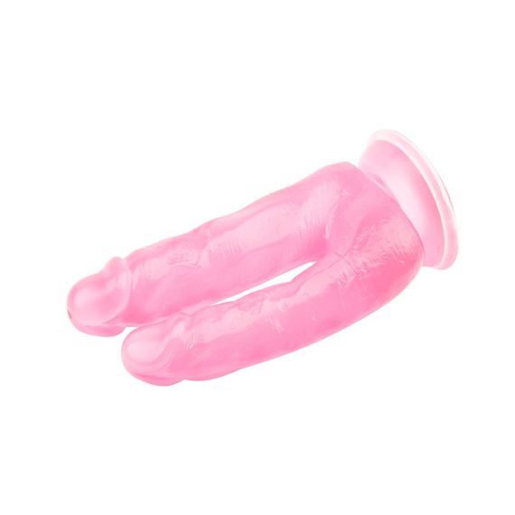 Фаллоимитатор для двойного проникновения Chisa Hi-Rubber, розовый sexstyle | Зображення 4