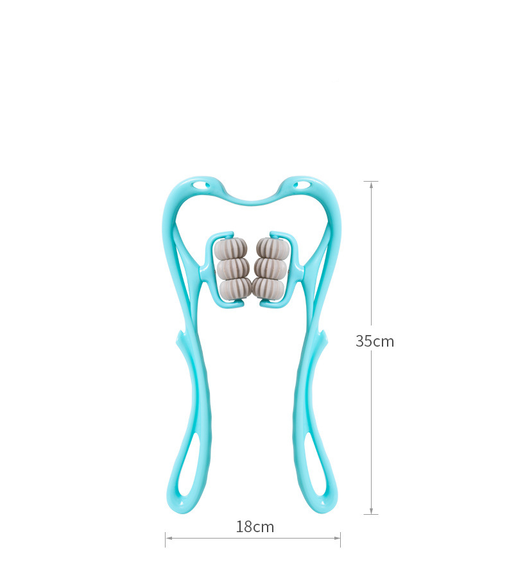 Масажер ручний для шиї 6-колісний Синій, Рожевий | Зображення 1