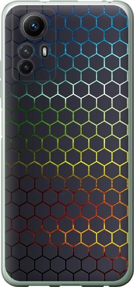Чехол на Xiaomi Redmi Note 12S Переливающиеся соты "498u-3065-17620"