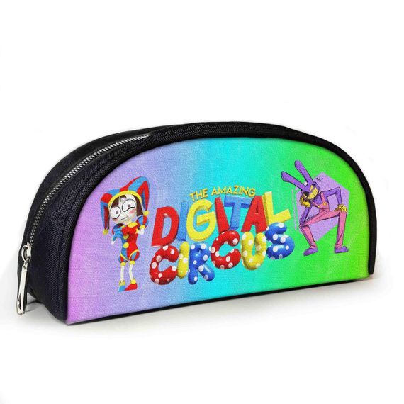 Пенал школьный с принтом Цифровой Цирк 23х10х8 см детский для девочки,мальчика (3968)