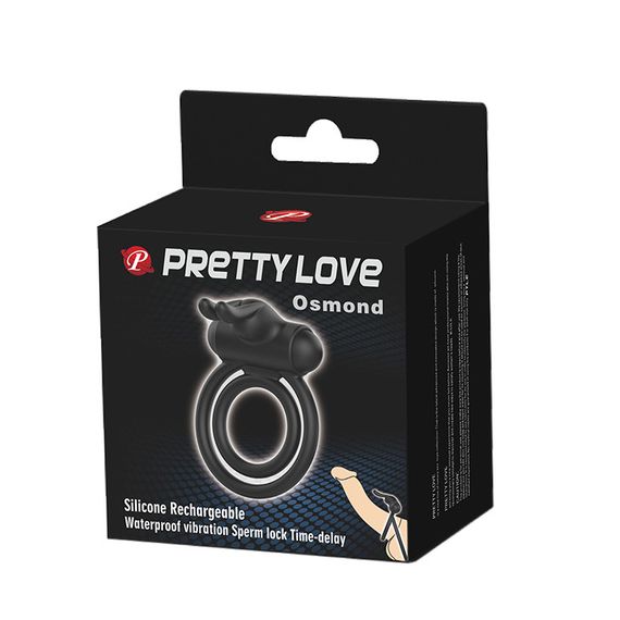 Эрекционное кольцо - Pretty Love Osmond Cock Ring Black sexstyle | Зображення 8
