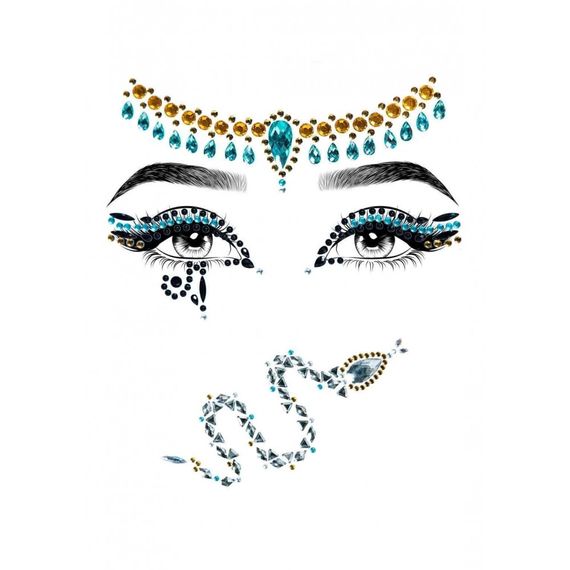 Наклейка з коштовностями Leg Avenue Клеопатри Cleopatra face jewels sticker | Зображення 2