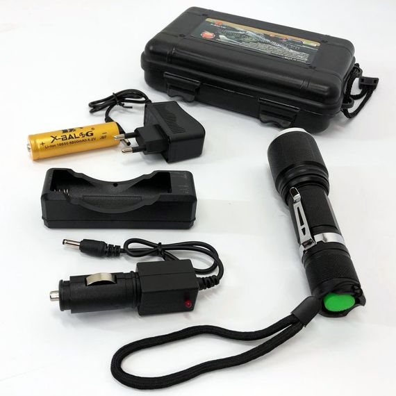 Ліхтар тактичний портативний Bailong BL-1860-T6, Армійський ліхтарик тактичний, Легкий WJ-517 тактичний ліхтар