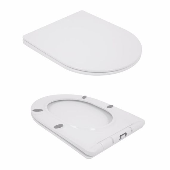 Унитаз напольный Qtap Jay Ultra Quiet с сиденьем Soft-close 640x360x835 мм QT07222175TW White | Зображення 8